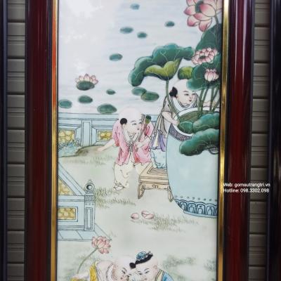 Tranh sứ Ngũ Phúc Lâm Môn - dòng tranh sứ của gốm sứ Giang Tây cao cấp